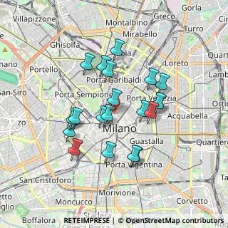 Mappa Via dell'Orso, 20121 Milano MI, Italia (1.544)