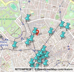 Mappa Via dell'Orso, 20121 Milano MI, Italia (0.606)