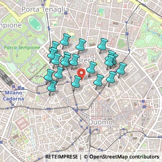 Mappa Via dell'Orso, 20121 Milano MI, Italia (0.36)