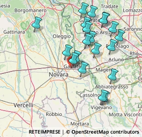 Mappa Via Sorelle Ugazio, 28066 Galliate NO, Italia (15.5335)