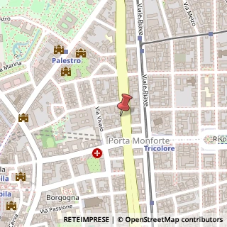 Mappa Viale Luigi Majno, 9, 20122 Milano, Milano (Lombardia)