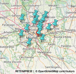 Mappa Via Taverna, 20134 Milano MI, Italia (10.32438)