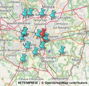 Mappa Via Taverna, 20134 Milano MI, Italia (6.78133)