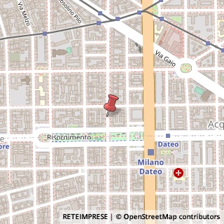 Mappa Via Castel Morrone, 3, 20129 Milano, Milano (Lombardia)