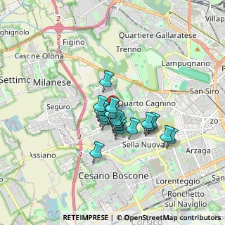 Mappa Via Eugenio Quarti, 20153 Milano MI, Italia (1.15889)