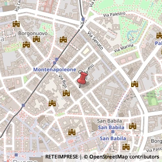 Mappa Via Monte Napoleone,  15, 20121 Milano, Milano (Lombardia)