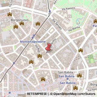 Mappa Via Monte Napoleone, 15, 20121 Milano, Milano (Lombardia)
