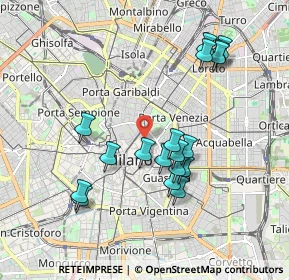 Mappa Via Monte Napoleone, 20121 Milano MI, Italia (1.82833)