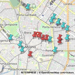 Mappa Via Monte Napoleone, 20121 Milano MI, Italia (1.1315)