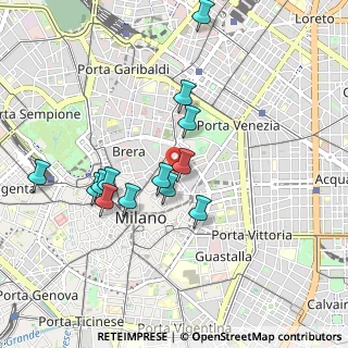 Mappa Via Monte Napoleone, 20121 Milano MI, Italia (0.86769)