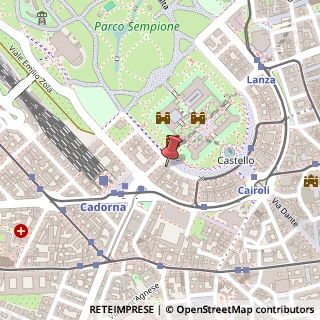 Mappa Piazza Castello, 19, 20121 Milano, Milano (Lombardia)