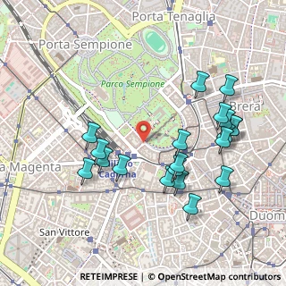 Mappa Via Marco Minghetti, 20121 Milano MI, Italia (0.5115)