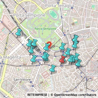 Mappa Via Marco Minghetti, 20121 Milano MI, Italia (0.4795)