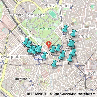 Mappa Via Marco Minghetti, 20121 Milano MI, Italia (0.421)