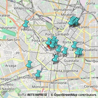 Mappa Via Marco Minghetti, 20121 Milano MI, Italia (1.9345)