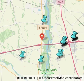 Mappa Sp. 594 - Destra Sesia Km. 17, 13030 Greggio VC, Italia (4.7685)