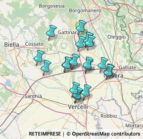 Mappa Sp. 594 - Destra Sesia Km. 17, 13030 Greggio VC, Italia (10.9425)