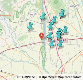 Mappa Sp. 594 - Destra Sesia Km. 17, 13030 Greggio VC, Italia (6.55714)