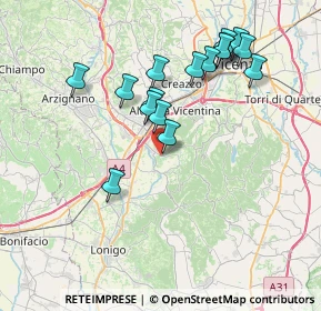 Mappa Via Carbonara, 36040 Brendola VI, Italia (7.34)