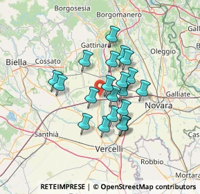 Mappa Via S. P. Destra Sesia Al Km 17, 13030 Greggio VC, Italia (10.0545)