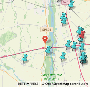 Mappa Via S. P. Destra Sesia Al Km 17, 13030 Greggio VC, Italia (5.8985)