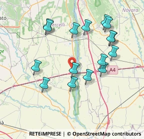 Mappa Via S. P. Destra Sesia Al Km 17, 13030 Greggio VC, Italia (7.63188)