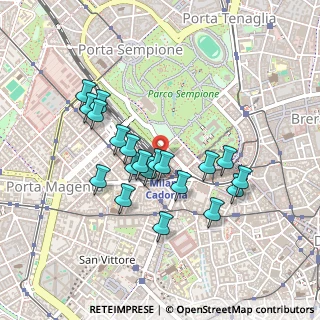 Mappa Milano Cadorna, 20123 Milano MI, Italia (0.4)