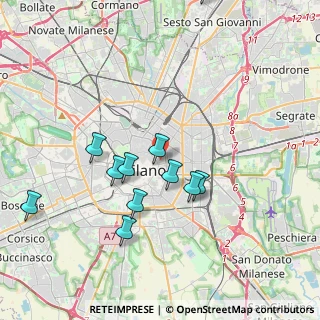 Mappa Via Mozart, 20122 Milano MI, Italia (3.84545)