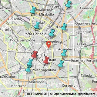 Mappa Via Mozart, 20122 Milano MI, Italia (2.07833)