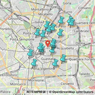 Mappa Via Mozart, 20122 Milano MI, Italia (1.49222)
