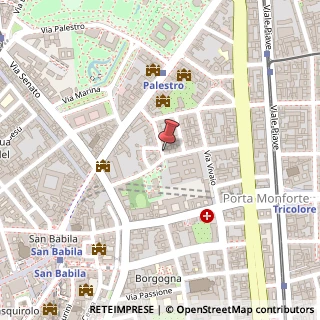 Mappa Via Gabrio Serbelloni, 13, 20122 Milano, Milano (Lombardia)