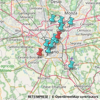 Mappa Via Luca Beltrami, 20121 Milano MI, Italia (5.11333)