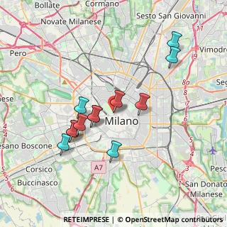 Mappa Foro Buonaparte, 20121 Milano MI, Italia (3.37083)