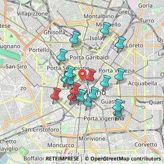 Mappa Via Luca Beltrami, 20121 Milano MI, Italia (1.497)