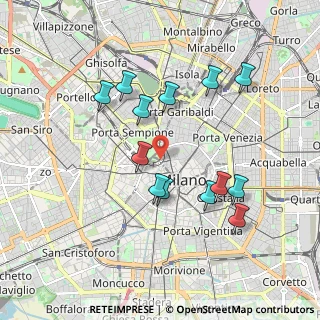 Mappa Via Luca Beltrami, 20121 Milano MI, Italia (1.78154)