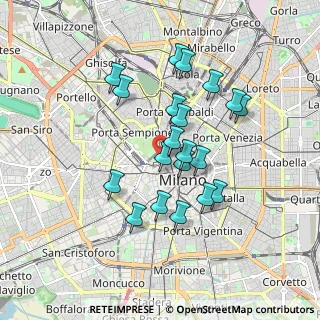 Mappa Via Luca Beltrami, 20121 Milano MI, Italia (1.5495)