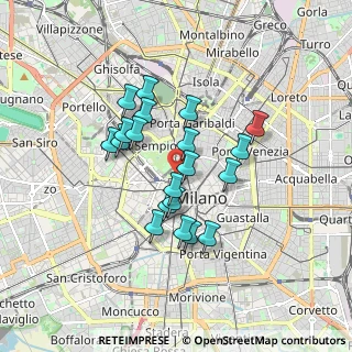 Mappa Via Luca Beltrami, 20121 Milano MI, Italia (1.4025)
