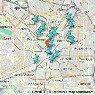 Mappa Via Luca Beltrami, 20121 Milano MI, Italia (1.56786)