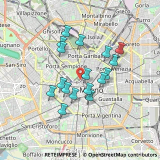 Mappa Via Luca Beltrami, 20121 Milano MI, Italia (1.56118)