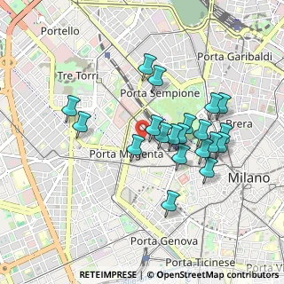 Mappa Via Giuseppe Rovani, 20123 Milano MI, Italia (0.826)