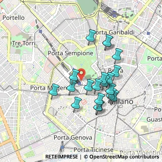 Mappa Via Pietro Paleocapa, 20121 Milano MI, Italia (0.7955)