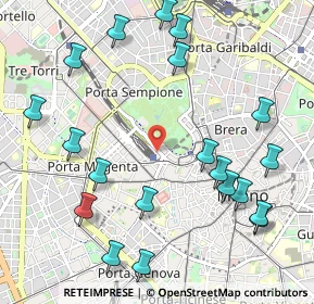 Mappa Via Pietro Paleocapa, 20121 Milano MI, Italia (1.2595)