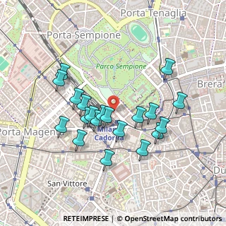 Mappa Via Pietro Paleocapa, 20121 Milano MI, Italia (0.416)