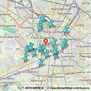 Mappa Via Pietro Paleocapa, 20121 Milano MI, Italia (1.61158)