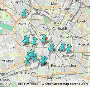 Mappa Via Pietro Paleocapa, 20121 Milano MI, Italia (1.80733)