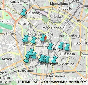 Mappa Via Pietro Paleocapa, 20121 Milano MI, Italia (1.86111)