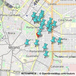 Mappa Viale Piave angolo Pindemonte, 20129 Milano MI, Italia (0.818)