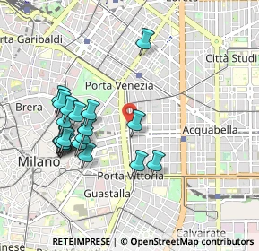 Mappa Viale Piave angolo Pindemonte, 20129 Milano MI, Italia (0.9525)