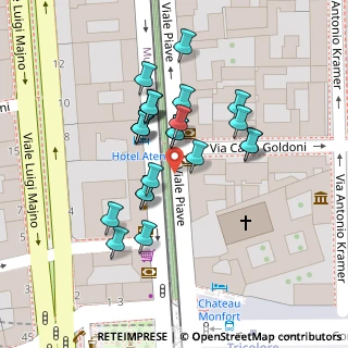 Mappa Viale Piave angolo Pindemonte, 20129 Milano MI, Italia (0.04542)