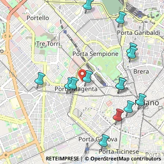 Mappa Via Venti Settembre, 20123 Milano MI, Italia (1.20214)